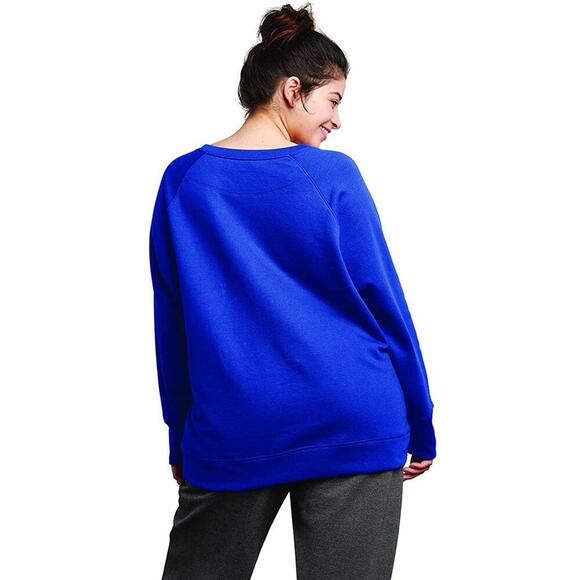 Champion Womens Plus Size Powerblend Fleece Boyfriend Logo Sweatshirt Size 2X - Picture 2 of 3